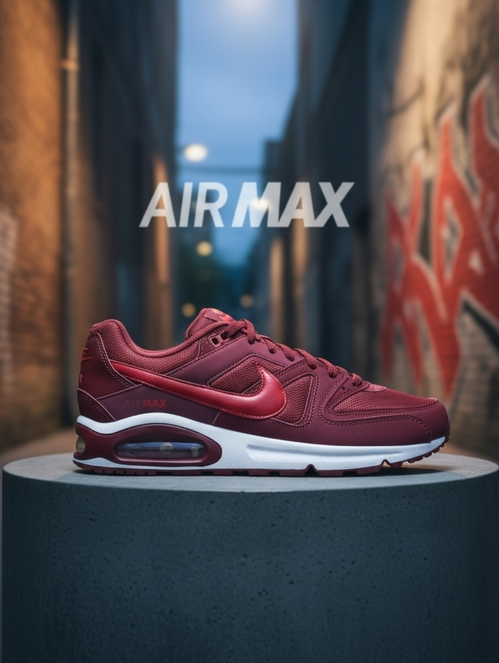 Nike Air Max Command 'Team Red' Men's Casual Running Sneakers 629993-661